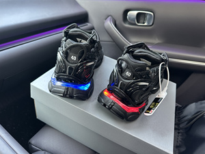 Zapatillas Ligeras de Malla Acolchada, Antideslizantes para Caminar al Aire Libre, Cómodas para Correr, con Luces LED y Fibra de Poliéster - Product Image 6