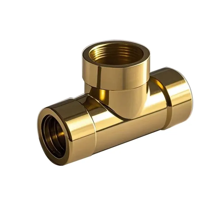 Custom Copper Brass Cast Precision Lost Wax Investment Casting Pipe Tee Valve Fitting for Industrial Plumbing Wholesale · image 3