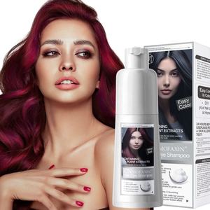 Groothandel Fabrikant Gember Ginseng 6 In 1 Kleur Beste Kruidenthailand Snelle Permanente Zwarte Haarverf Shampoo Voor Grijs Haar - Product Image 4