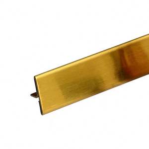 M169 304 Stainless Steel Waterproof Durable Easy Installation Decorative <b>Tile</b> Trim T Profile Strips 5+ Year Warranty for - Product Image 1