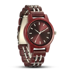 Sang Trọng Bằng Gỗ Đồng Hồ Đặt Thép Hạt Đơn Giản Thanh Lịch Tím Gỗ 36Mm 9Mm 16Mm Bằng Gỗ Ba Kim Phong Cách Thời Trang Mới Quyến Rũ - Product Image 2