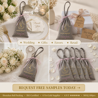 Pochette en velours personnalisée avec logo imprimé, sac de luxe à poignée en velours, idéal pour mariage, fête, cadeau, emballage de chaussures, pochette anti-poussière à cordon.