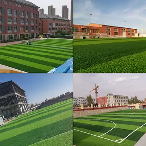 QINGZHOU L004-L 50mm Synthetic Artificial Grass Carpet Sports Flooring Outdoor Artificial Grass For Football Field