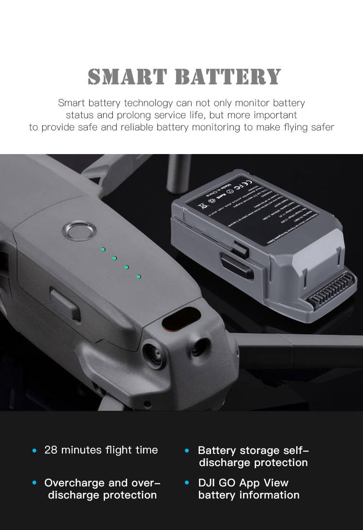 Top quality 11.4V 3830mAh mavic pro battery drone battery for dji mavic pro battery