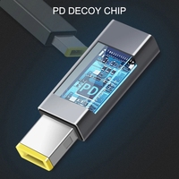 Adaptateur d'alimentation cc universel connecteur USB C à 7.4x5.0 4.5x3.0 5.5x2.5mm convertisseur de prise Jack pour ordinateur portable Hp Asus Lenovo