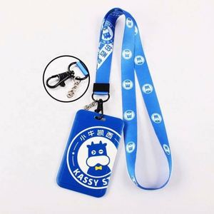 High Quality School Meal Card Work Protect Hard Plastic <b>ID</b> Card <b>Holder</b> and Lanyard - Product Image 5