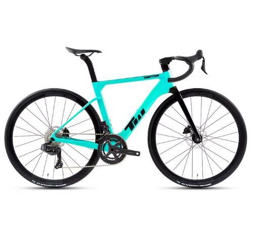 R15 Twitter Newest Upgrade High Quality 700c DI2 Carbon Road Bike with 24  Speed Wireless Aluminum Disc Brake Hydraulic