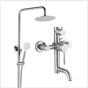 Système <span class=keywords><strong>de</strong></span> <span class=keywords><strong>douche</strong></span> <span class=keywords><strong>de</strong></span> luxe en acier inoxydable <span class=keywords><strong>colonne</strong></span> <span class=keywords><strong>de</strong></span> <span class=keywords><strong>douche</strong></span> murale <span class=keywords><strong>avec</strong></span> <span class=keywords><strong>robinet</strong></span> <span class=keywords><strong>de</strong></span> <span class=keywords><strong>baignoire</strong></span> <span class=keywords><strong>de</strong></span> pluie ensemble <span class=keywords><strong>de</strong></span> <span class=keywords><strong>douche</strong></span> <span class=keywords><strong>de</strong></span> salle <span class=keywords><strong>de</strong></span> bain - Product Image 1