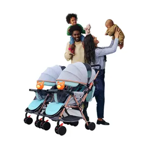 2023热卖双婴儿车可分体双婴儿车可折叠婴儿推车