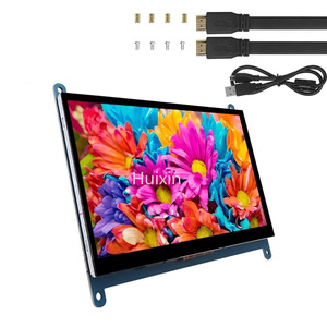 Monitor Modulo da 7 Pollici per Raspberry <span class=keywords><strong>Pi</strong></span> 4/3/2/B/B+/A+ 1024x600 IPS Touchscreen Capacitivo a 5 Punti Senza Driver per Win 7/8/10 - Product Image 1
