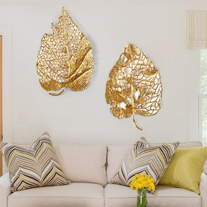 Modern Hollow Out Metal Leaf Shape <strong>Wall</strong> <strong>Hangings</strong> <strong>for</strong> <strong>Living</strong> <strong>Room</strong> Decor - Product Image 5
