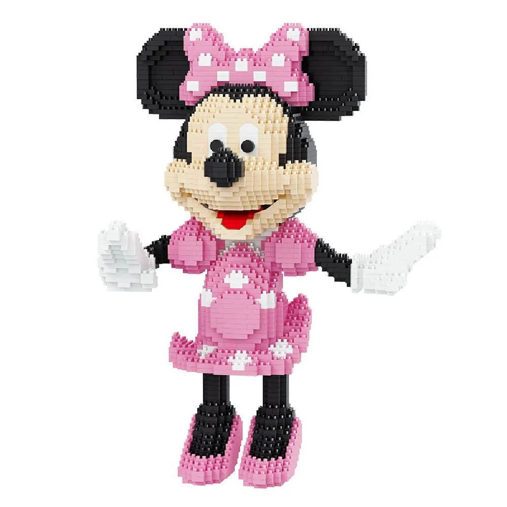 Nuevo diseño 29cm dibujos animados lindo ratón diamante Micro bloques de construcción DIY 3D modelo Minnie Mini Legoly ladrillos figuras Dropshipping