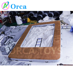 Biển nổi xách tay PVC + EVA Inflatable nổi đại dương hồ bơi Net Inflatable Du Thuyền Hồ bơi giải trí nền tảng trượt - Product Image 1