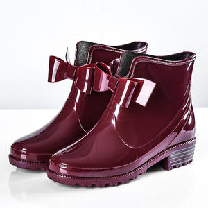 <span class=keywords><strong>Botas</strong></span> <span class=keywords><strong>de</strong></span> lluvia con lazo para <span class=keywords><strong>mujer</strong></span>, zapatos informales a prueba <span class=keywords><strong>de</strong></span> <span class=keywords><strong>agua</strong></span>, antideslizantes <span class=keywords><strong>de</strong></span> suela gruesa - Product Image 2