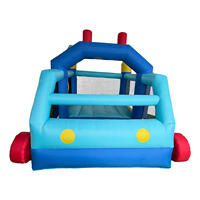 Grande voiture gonflable pour enfants, château gonflable familial pour deux enfants