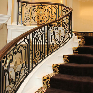 Rampe d'escalier en <span class=keywords><strong>acier</strong></span> de luxe, rampes en <span class=keywords><strong>acier</strong></span> <span class=keywords><strong>forgé</strong></span>, photos de rampes d'escalier en <span class=keywords><strong>fer</strong></span> <span class=keywords><strong>forgé</strong></span> pour escaliers - Product Image 6