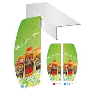 Vente en gros d'étagère de supermarché Wobblers de prix PVC à ressort pour affichage suspendu - Product Image 1