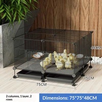 Cage d'élevage de volailles extra-large blanche, écologique, de luxe, en maille de fer, rectangulaire, avec logo personnalisé, pour poulets, oiseaux et perroquets