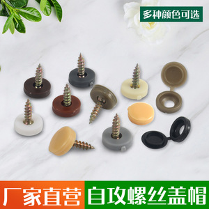 Bouchon à vis en plastique M4 M5, couvercle autotaraudeur pour meubles en bois, bouchon de trou pour armoire - Product Image 2