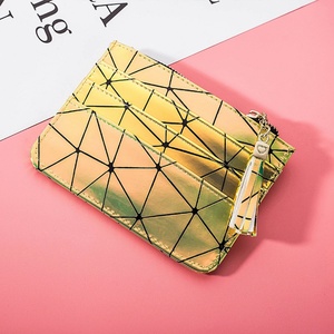 กระเป๋าสตางค์สั้นแบบมีคลิปหนีบเงินรูปทรงเพชร Boshiho รุ่นสั่งทำพิเศษ วัสดุ PU สำหรับผู้หญิง - Product Image 6