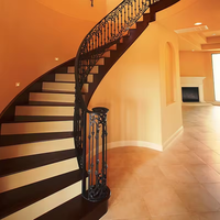 Panneaux de rampe d'escalier en fer forgé pour extérieur, rampe d'escalier de villa, main courante en fer pour escalier