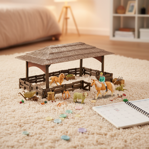 Juego de simulación de plástico para niños, juguete de granja de animales diy - Product Image 5
