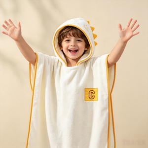 Poncho de bain pour enfants, serviette de bain à séchage rapide, microfibre douce absorbante, <span class=keywords><strong>peignoir</strong></span> pour garçons et filles, idéal pour un cadeau - Product Image 1