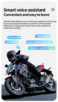 Intercom sans fil pour casque de moto X3, écouteurs sans fil pour casque, étanches, antibruit, intercom sans fil pour deux motards