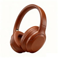 Headphone Nirkabel Profesional OEM Over Ear, Headset Nirkabel Olahraga dengan Mikrofon Terintegrasi untuk musik saat bepergian