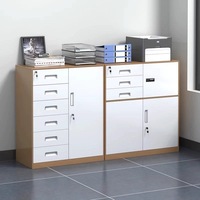 Armoire de classement métallique au design moderne et minimaliste, antistatique, avec serrure – Rangement pour cloison de salle de conférence