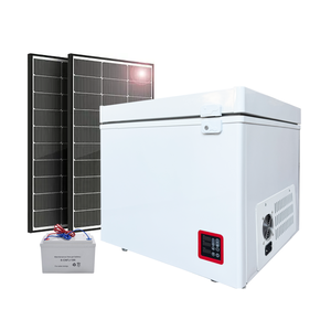 Congélateurs mini-coffre solaires portables 12/24V les mieux notés, <span class=keywords><strong>100</strong></span> <span class=keywords><strong>litres</strong></span>, utilisation en extérieur, hôtel, réfrigérateur solaire à économie d'énergie avec batterie - Product Image 1