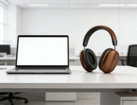 Casque sans fil supra-auriculaire en bois de qualité supérieure, son stéréo HiFi sans fil, casque à réduction de bruit avec coussinets en mousse à mémoire de forme doux
