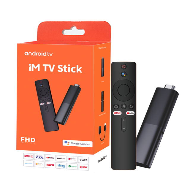 IM TV Stick Android 14 Customizable 8K Smart TV Box 2GB RAM 16GB ROM Dual-Band 2.4GHz/5GHz 10/100/1000Mbps Ethernet Quad Core