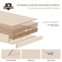 Tablero de Melamina MDF de 7x9 pies, Tacto Cálido, Grosor Personalizado, Resistente al Fuego y a la Humedad, Madera Transparente para Cocina, Baño, Apartamento, Hotel