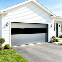 Portes de garage automatiques de sécurité à commande à distance, sectionnelles, double vitrage, étanches, modernes 8x8 8x7, vente en gros d'usine XIYATECH