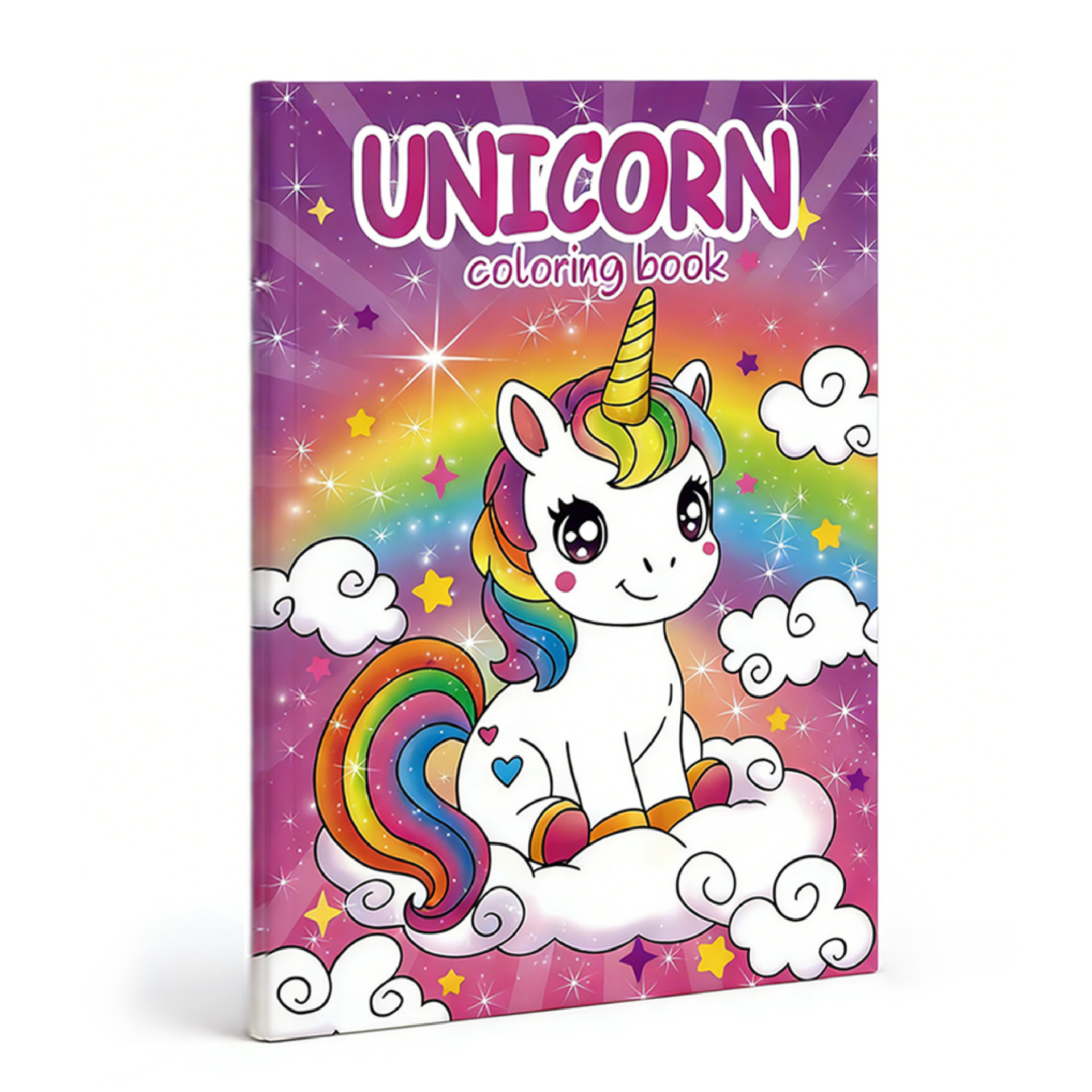 Ts21-unicorn glitter coloring book