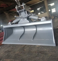 Godet hydraulique inclinable résistant à l'usure SLN pour travaux de terrassement et entretien de fossés – Accessoire d'excavatrice