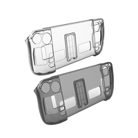 Étui rigide transparent pour Steam Deck, design divisé, coque de protection en PC, protection complète, résistant aux rayures avec découpes de précision