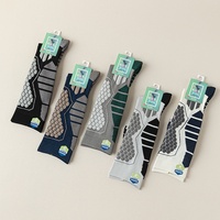 Chaussettes épaisses pour hommes en coton/polyester/nylon à motif géométrique antibactérien de qualité 10A, avec semelle en tissu éponge, pour l'hiver, chaudes, professionnelles, pour le ski