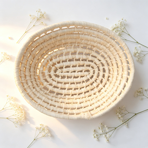 Organic Seagrass Serving Plate Perfect For <b>Rustic</b> Picnic Outdoor Party And Garden Gathering - Product Image 3
