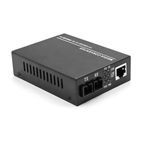 10/100Mbps monomode optique SC 1*9 MM 1310nm 2KM optique 1 Port RJ45 double convertisseur de média à fibre