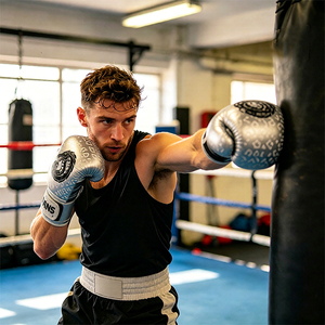 <span class=keywords><strong>Gants</strong></span> <span class=keywords><strong>de</strong></span> <span class=keywords><strong>boxe</strong></span> Fanshi pour hommes et femmes, nouvelle arrivée, meilleur design, fabrication artisanale, qualité supérieure, personnalisables, légers et respirants - Product Image 6