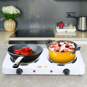 모카포트 더블 스토브 휴대용 전기 2000W 핫플레이트 온도 조절 가능 무화력 가정용 - Product Image 3