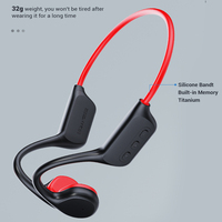 Écouteurs à conduction osseuse, casque sport à oreille ouverte, sans fil Bluetooth 5.3, étanche IPX8, lecteur MP3, écouteurs avec micro