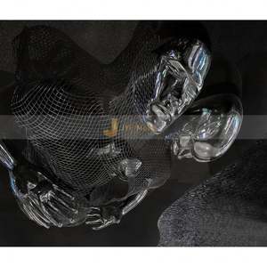 ANW9874 Esculturas Art Deco Grandes de Acero Inoxidable para Exteriores, Acabado Artístico Pulido y con Superficie Oxidada, Hechas en China para Aniversario - Product Image 4