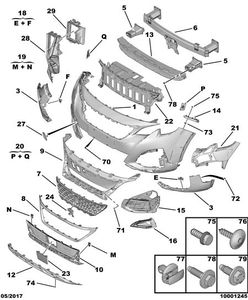 Ricambi Auto per <span class=keywords><strong>Peugeot</strong></span> 4008 <span class=keywords><strong>3008</strong></span> paraurti anteriore telaio fendinebbia OEM YL004128XT 9815692677 - Product Image 4