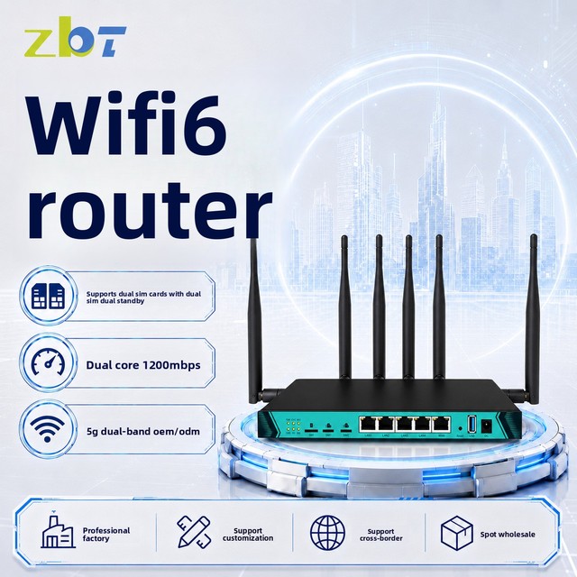 Custom 5G SIM-card Router Dual-Mode Gigabit MT7621A Chipset Dual-Band Wi-Fi 6 5G Manufacturer-Supplied WG1602 China USB LAN
