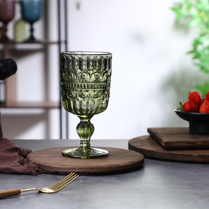 Vente flash : Verres à boire en verre remplis, gobelets colorés, eau, vin, verres de <span class=keywords><strong>mariage</strong></span> verts bon marché à vendre - Product Image 3