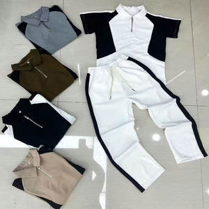 Setelan Baju Polo Anak Laki-laki Model YQ287 Ukuran 38-46, Pakaian Musim Panas, Setelan Baju Anak 2 Potong untuk Anak - Product Image 5