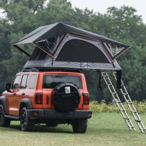 Tente <span class=keywords><strong>de</strong></span> <span class=keywords><strong>toit</strong></span> souple et étanche pour 3-4 personnes Overland avec barre lumineuse Poteau automatique en aluminium pour le camping en plein air Utilisation sur le <span class=keywords><strong>toit</strong></span> d'une voiture - Product Image 2